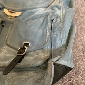 Rag & Bone - Field Backpack (blue suede backpack) $750 Rag & Bone Light Blue Suede Field Backpack | eBay main image 2